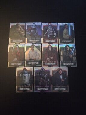 2023 Topps Star Wars Chrome Monikers Trading Cards, Mando, R2-D2, Han Solo etc
